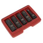 Sealey SX1820 Deep Impact Socket Set 1/2"Sq Drive 80mm Double Ended 18.5-22.5mm - 5pc additional 4
