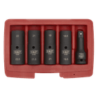 Sealey SX1820 Deep Impact Socket Set 1/2"Sq Drive 80mm Double Ended 18.5-22.5mm - 5pc additional 3