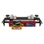 Sealey SJBEX200A Air Jacking Beam 2tonne with Arm Extenders &amp; Flat Roller Supports additional 8