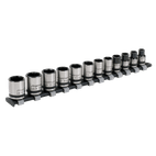 Sealey AK2741B Socket Set 12pc 3/8"Sq Drive Lock-On™ 6pt Metric - Black Series additional 1