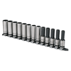 Sealey AK2745B Socket Set 13pc 1/2"Sq Drive Deep Lock-On™ 6pt Metric - Black Series additional 3