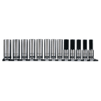 Sealey AK2745B Socket Set 13pc 1/2"Sq Drive Deep Lock-On™ 6pt Metric - Black Series additional 2