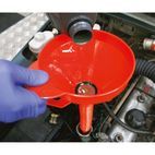 Sealey F16F Funnel with Flexible Spout &amp; Filter Medium &amp;#8709;160mm additional 2