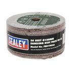 Sealey FBD10036 Sanding Disc Fibre Backed &amp;#8709;100mm 36Grit Pack of 25 additional 2