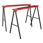 Sealey FDT2 Fold Down Trestles Pair 100kg Capacity per Trestle additional 1