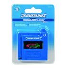 Silverline Compact Battery Tester - AAA / AA / C / D / 9V / LR1 / A23 / button cells additional 3