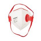 Silverline Fold Flat Valved Face Mask FFP3 NR Display Box 25pk - FFP3 NR White additional 5