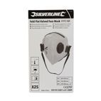 Silverline Fold Flat Valved Face Mask FFP3 NR Display Box 25pk - FFP3 NR White additional 3