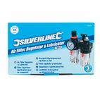 Silverline Air Filter Regulator &amp; Lubricator - 150ml additional 2