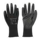 Silverline Black Palm Gloves additional 1