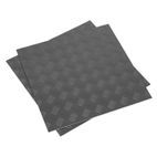 Sealey FT1S Vinyl Floor Tile with Peel &amp; Stick Backing - Silver Treadplate Pack of 16 additional 1