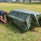 Silverline Camouflage Tarpaulin - Cut 2.4 x 3m / Actual 2.3 x 2.85m additional 3