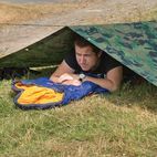 Silverline Camouflage Tarpaulin - Cut 2.4 x 3m / Actual 2.3 x 2.85m additional 4