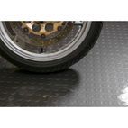 Sealey FT2S Vinyl Floor Tile with Peel &amp; Stick Backing - Silver Coin Pack of 16 additional 2