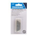 Silverline Centre Hole Utility Blades 10pk - 0.6mm additional 4