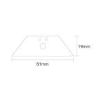 Silverline Centre Hole Utility Blades 10pk - 0.6mm additional 3