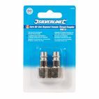 Silverline Euro Air Line Bayonet Female Thread Coupler 2pk - 1/4" BSP additional 3