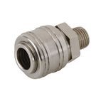 Silverline Euro Air Line Male Thread Quick Coupler - 1/4" BSP additional 1