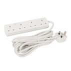 Powermaster Extension Lead with Neon Indicator 230V - 4-Gang 5m additional 1