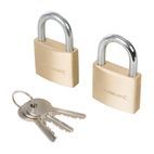 Silverline Keyed Alike Padlocks 2pk - 40mm additional 1