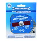 Silverline Marble Cutting Diamond Blade - 110 x 20mm Castellated Continuous Rim additional 2