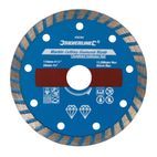 Silverline Marble Cutting Diamond Blade - 110 x 20mm Castellated Continuous Rim additional 1