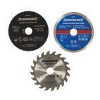 Silverline Mini Saw Blade Set 3pce - 85mm Dia - 15mm Bore additional 2