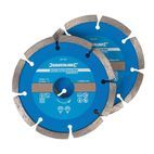 Silverline Mortar Raking Diamond Blade 2pk - 115 x 22.23mm Segmented Rim additional 1