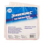 Silverline Poly Twill Dust Sheet - 3.6 x 2.7m (12' x 9') Approx additional 2