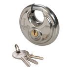 Silverline Stainless Steel Disc Padlock - 70mm additional 1