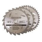 Silverline TCT Circular Saw Blades 20, 24, 40T 3pk additional 2