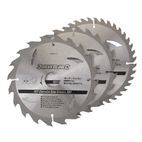 Silverline TCT Circular Saw Blades 20, 24, 40T 3pk additional 1