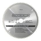 Silverline TCT UPVC Window Blade 80T - 250 x 30 - 25, 20, 16mm Rings additional 1
