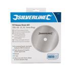 Silverline TCT Veneer Blade 80T - 250 x 30 - 25, 20, 16mm Rings additional 2