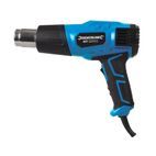 Silverline 2000W Heat Gun - 550ºC additional 2