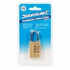 Silverline Combination Padlock Brass additional 2