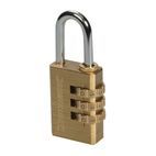Silverline Combination Padlock Brass additional 1