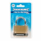 Silverline Zinc Alloy Combination Padlock 4-Digit - 50mm additional 3