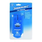 Silverline 3-in-1 Detector Compact - 1 x 9V (PP3) additional 4