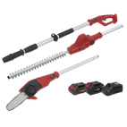 Sealey CP20VTPCOMBO Telescopic Cordless Hedge Trimmer &amp; Chainsaw Kit 20V - 2 Batteries additional 1