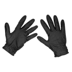 Sealey Black Diamond Grip Extra-Thick Nitrile Powder-Free Gloves - Pack of 50 additional 2