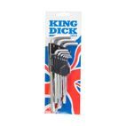 King Dick AF Hex Key Set 9pce - 1/16" - 3/8" additional 3