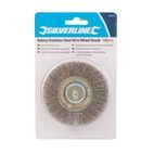 Silverline Rotary Stainless Steel Wire Wheel Brush - 100mm additional 2