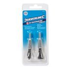 Silverline Steel De-Carb Brush Set 2pk - 6mm Shank additional 2