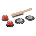 Silverline Wire Brush, Cup &amp; Twist-Knot Wheel Set 5pce - 5pce additional 1
