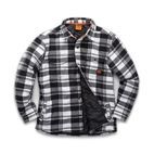 Scruffs Worker Padded Checked Shirt Black/White additional 1