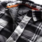 Scruffs Worker Padded Checked Shirt Black/White additional 4