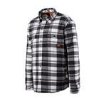 Scruffs Worker Padded Checked Shirt Black/White additional 6