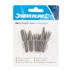 Silverline Rotary Rasp Set 5pce - 6.35mm Shank additional 2