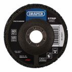 Draper 37607 Polycarbide Strip Disc, 115mm, 22.23mm, 180 Grit, Black additional 1
